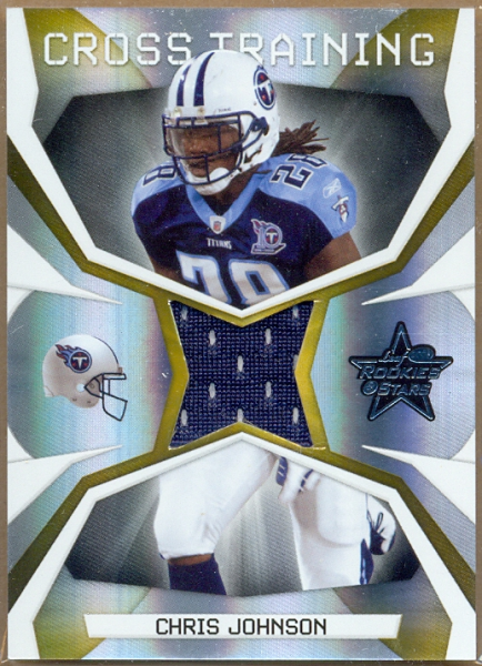 2008 Leaf Rookies and Stars Crosstraining Materials #4 Chris Johnson