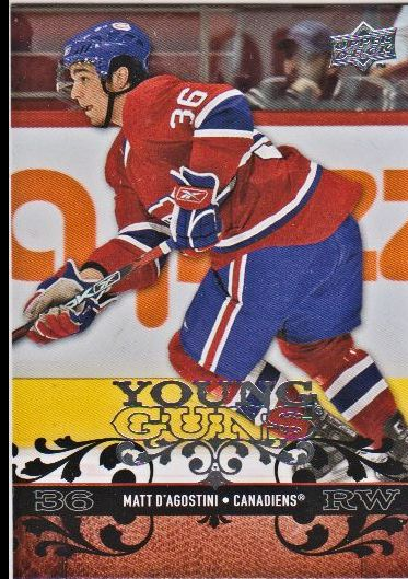 2008-09 Upper Deck #225 Matt D'Agostini YG RC