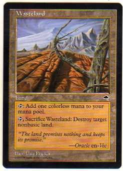 1997 Magic the Gathering Tempest #324 Wasteland U :L: