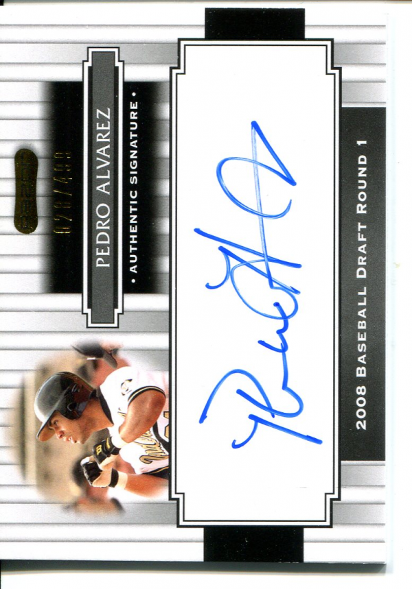 2008 Razor Signature Series #102 Pedro Alvarez AU/499