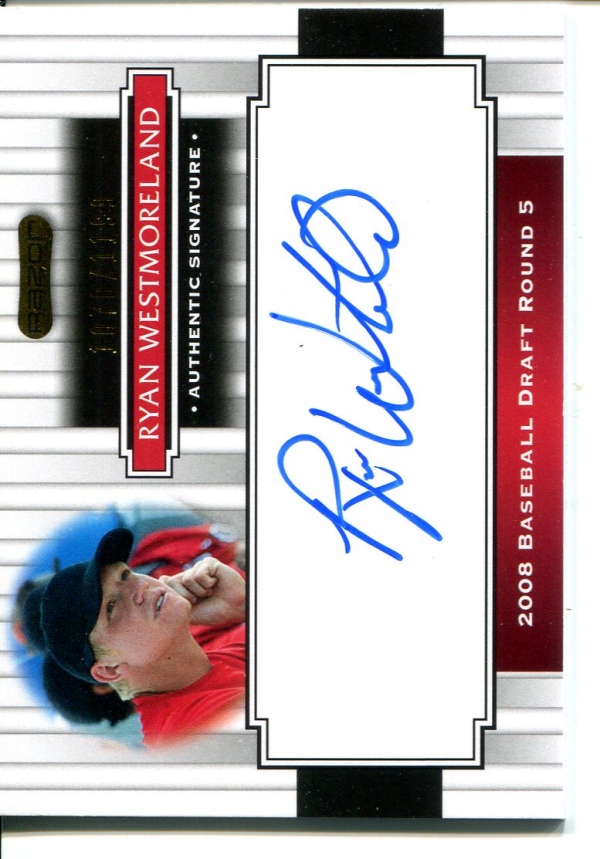 2008 Razor Signature Series #151 Ryan Westmoreland AU/1199