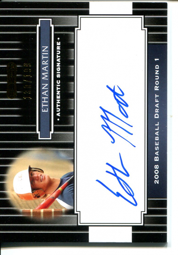 2008 Razor Signature Series Black #115 Ethan Martin AU
