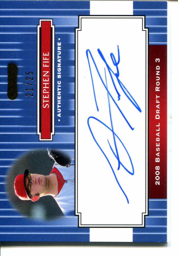2008 Razor Signature Series Blue #134 Stephen Fife AU
