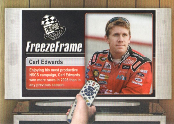2009 Press Pass Freeze Frame #FF16 Carl Edwards
