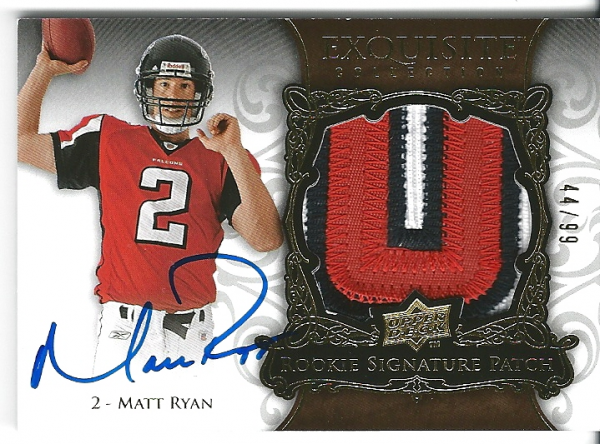 2008 Exquisite Collection #168 Matt Ryan JSY AU RC