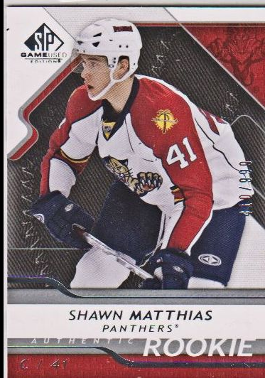 2008-09 SP Game Used #153 Shawn Matthias RC