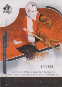 2008-09 SP Authentic #102 Bernie Parent N