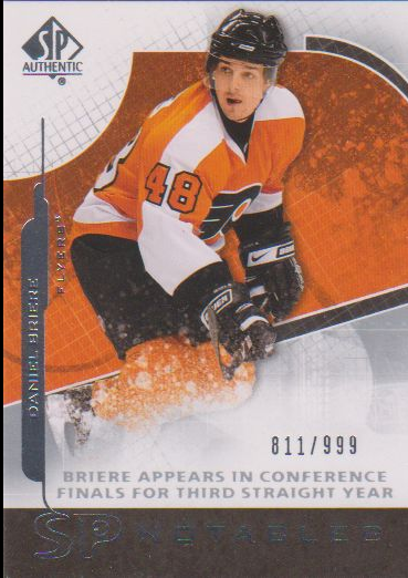 2008-09 SP Authentic #109 Daniel Briere N