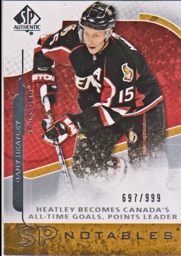 2008-09 SP Authentic #110 Dany Heatley N