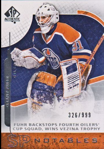 2008-09 SP Authentic #114 Grant Fuhr N