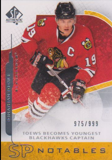 2008-09 SP Authentic #124 Jonathan Toews N
