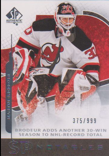 2008-09 SP Authentic #131 Martin Brodeur N