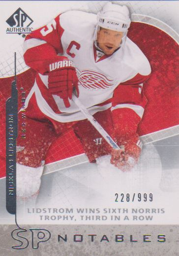 2008-09 SP Authentic #135 Nicklas Lidstrom N