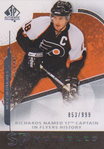 2008-09 SP Authentic #145 Mike Richards N