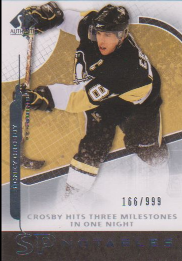 2008-09 SP Authentic #150 Sidney Crosby N