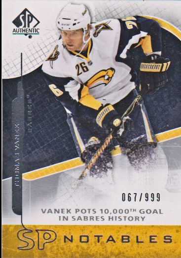 2008-09 SP Authentic #155 Thomas Vanek N