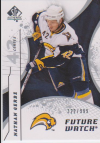 2008-09 SP Authentic #173 Nathan Gerbe RC