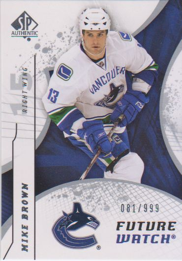 2008-09 SP Authentic #181 Mike Brown RC