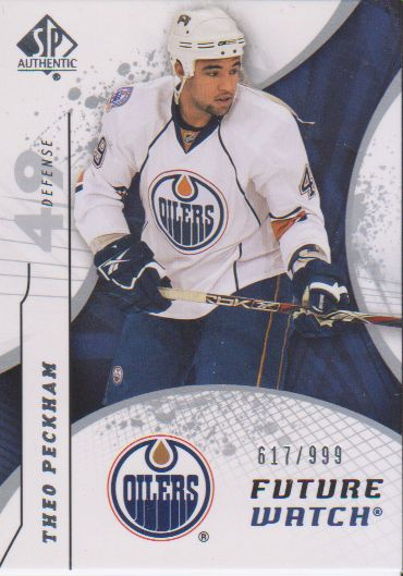 2008-09 SP Authentic #187 Theo Peckham RC
