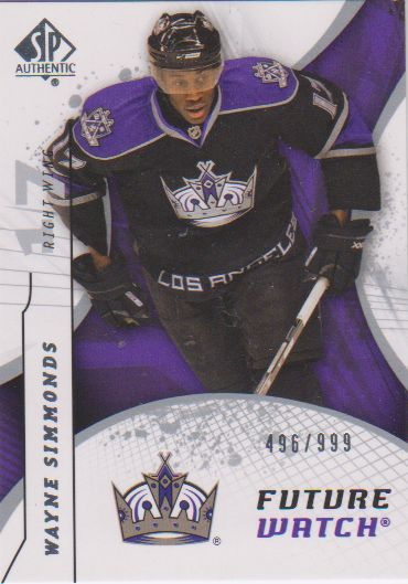 2008-09 SP Authentic #189 Wayne Simmonds RC