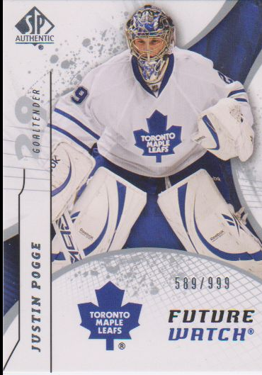 2008-09 SP Authentic #235 Justin Pogge RC