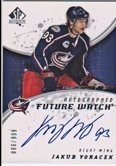 2008-09 SP Authentic #248 Jakub Voracek AU RC