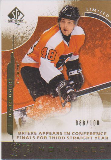 2008-09 SP Authentic Limited #109 Daniel Briere N