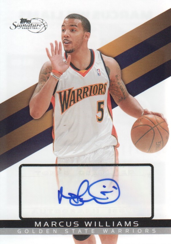 2008-09 Topps Signature Autographs #TSAMW Marcus Williams/1199