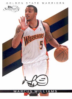 2008-09 Topps Signature Facsimile Black #TSMW Marcus Williams