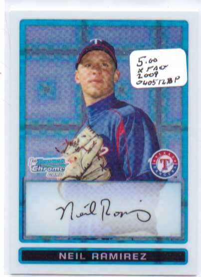 2009 Bowman Chrome Prospects X-Fractors #BCP20 Neil Ramirez