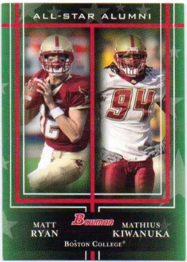 2009 Bowman Draft All-Star Alumni Combos #AAC1 Matt Ryan/Mathias Kiwanuka