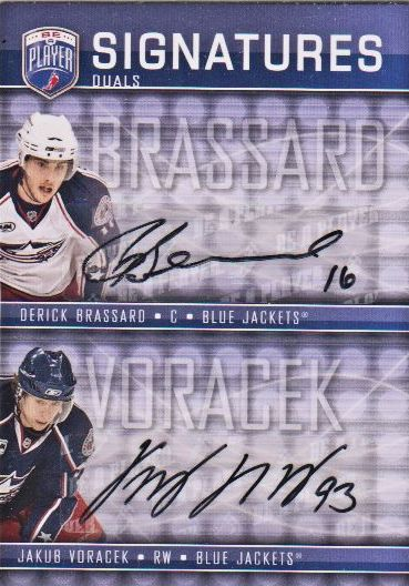 2008-09 Be A Player Signatures Dual #S2BV Jakub Voracek/Derick Brassard