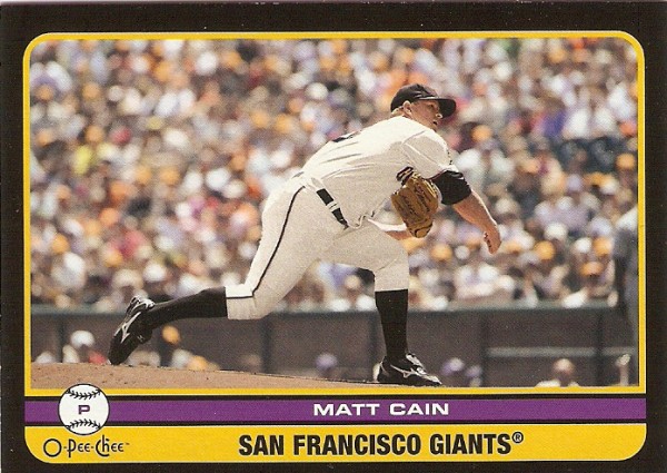 2009 O-Pee-Chee Black #40 Matt Cain