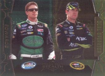 2009 Press Pass Stealth Chrome #71B Carl Edwards DO VAR/Scotts on left