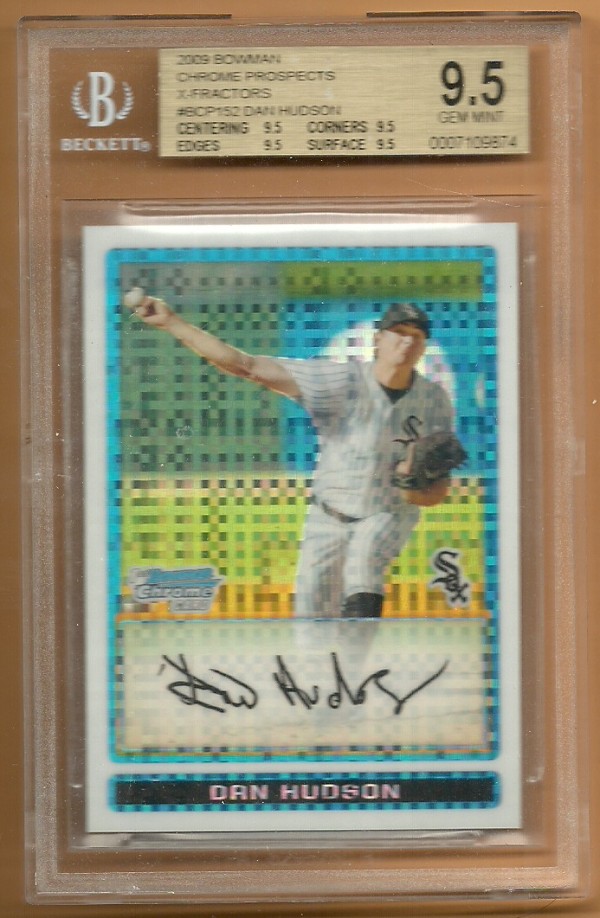 2009 Bowman Chrome Prospects X-Fractors #BCP152 Dan Hudson