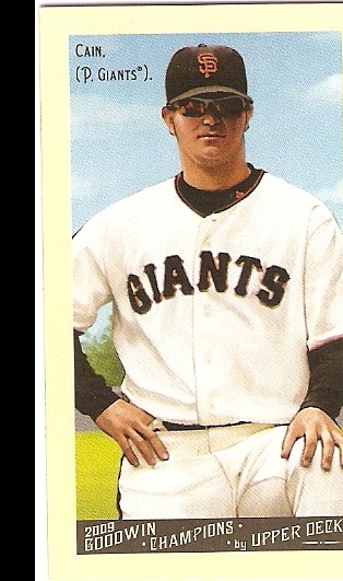 2009 Upper Deck Goodwin Champions Mini #12 Matt Cain