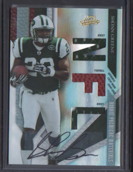 2009 Absolute Memorabilia #221 Shonn Greene RPM AU/299 RC