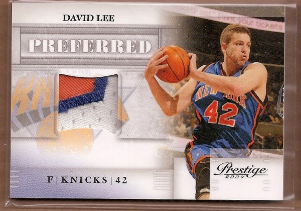 2009-10 Prestige Preferred Patches #5 David Lee
