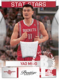 2009-10 Prestige Stat Stars Materials #14 Yao Ming/250
