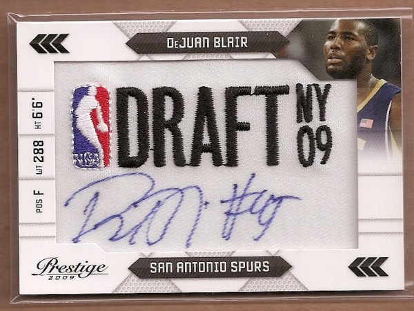 2009-10 Prestige NBA Draft Class Autographs Logos #32 DeJuan Blair