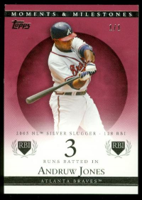 2007 Topps Moments and Milestones Red #94-3 Andruw Jones/RBI 3