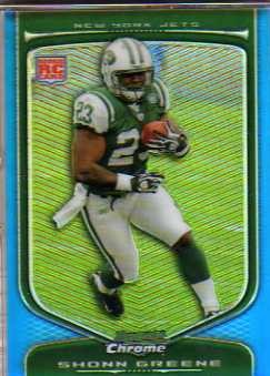 2009 Bowman Chrome Blue Refractors #137 Shonn Greene