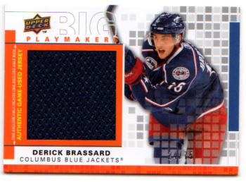 2009-10 Upper Deck Big Playmakers #BPBR Derick Brassard/75