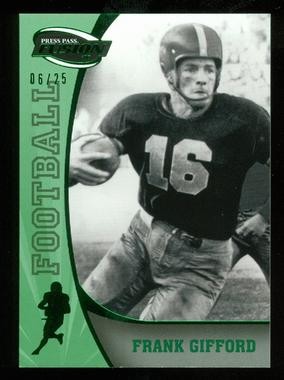 2009 Press Pass Fusion Green #43 Frank Gifford