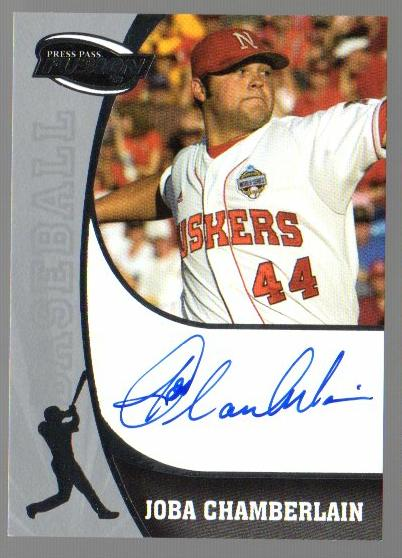 2009 Press Pass Fusion Autographs Silver #SSJC Joba Chamberlain