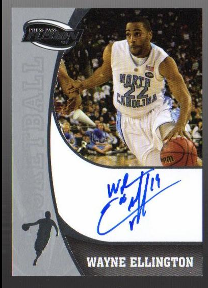 2009 Press Pass Fusion Autographs Silver #SSWE Wayne Ellington