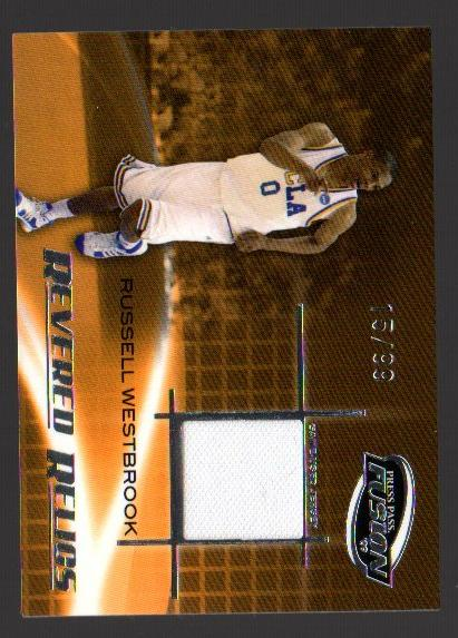 2009 Press Pass Fusion Revered Relics Silver #RRRW Russell Westbrook/99