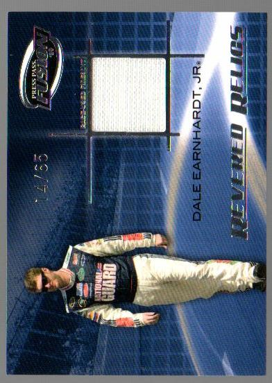 2009 Press Pass Fusion Revered Relics Silver #RRDEJ Dale Earnhardt, Jr./65
