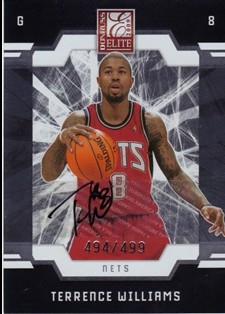 2009-10 Donruss Elite #170 Terrence Williams AU RC