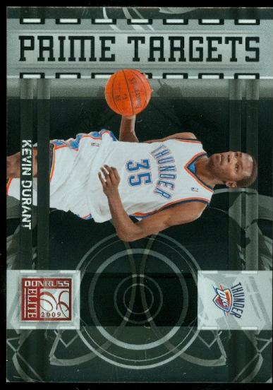 2009-10 Donruss Elite Prime Targets Black #7 Kevin Durant